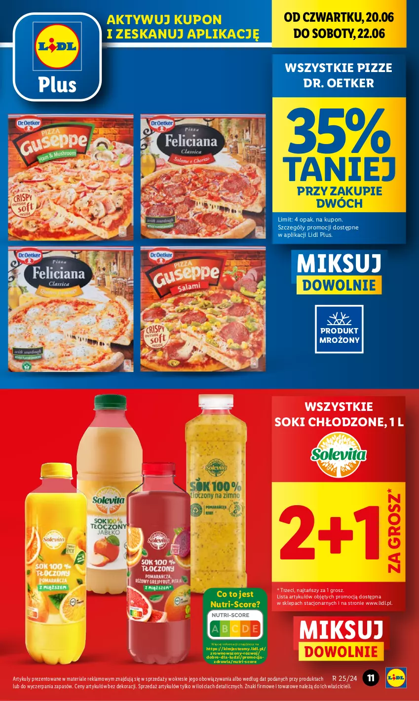 Gazetka promocyjna Lidl - GAZETKA - ważna 20.06 do 22.06.2024 - strona 11 - produkty: Dr. Oetker, Sok, Wazon