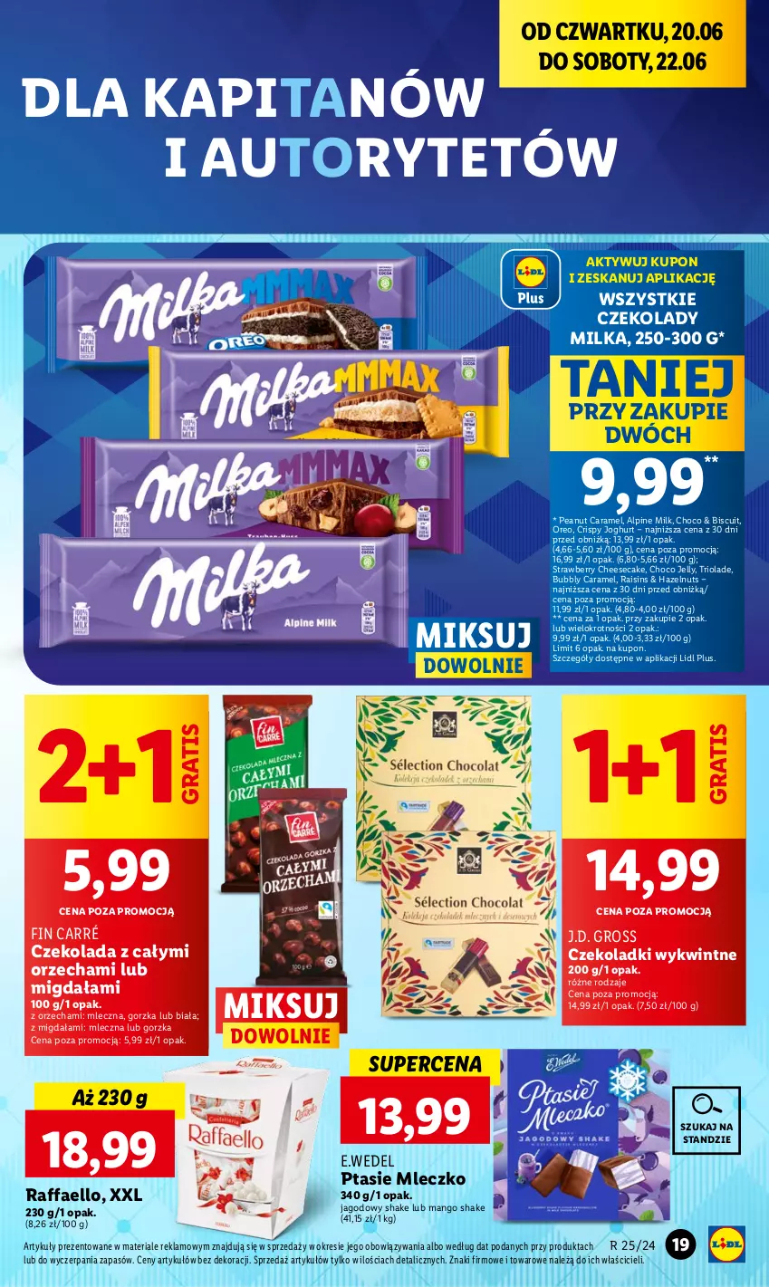 Gazetka promocyjna Lidl - GAZETKA - ważna 20.06 do 22.06.2024 - strona 23 - produkty: Czekolada, Fa, Gra, Mango, Milka, Mleczko, Oreo, Ptasie mleczko, Raffaello