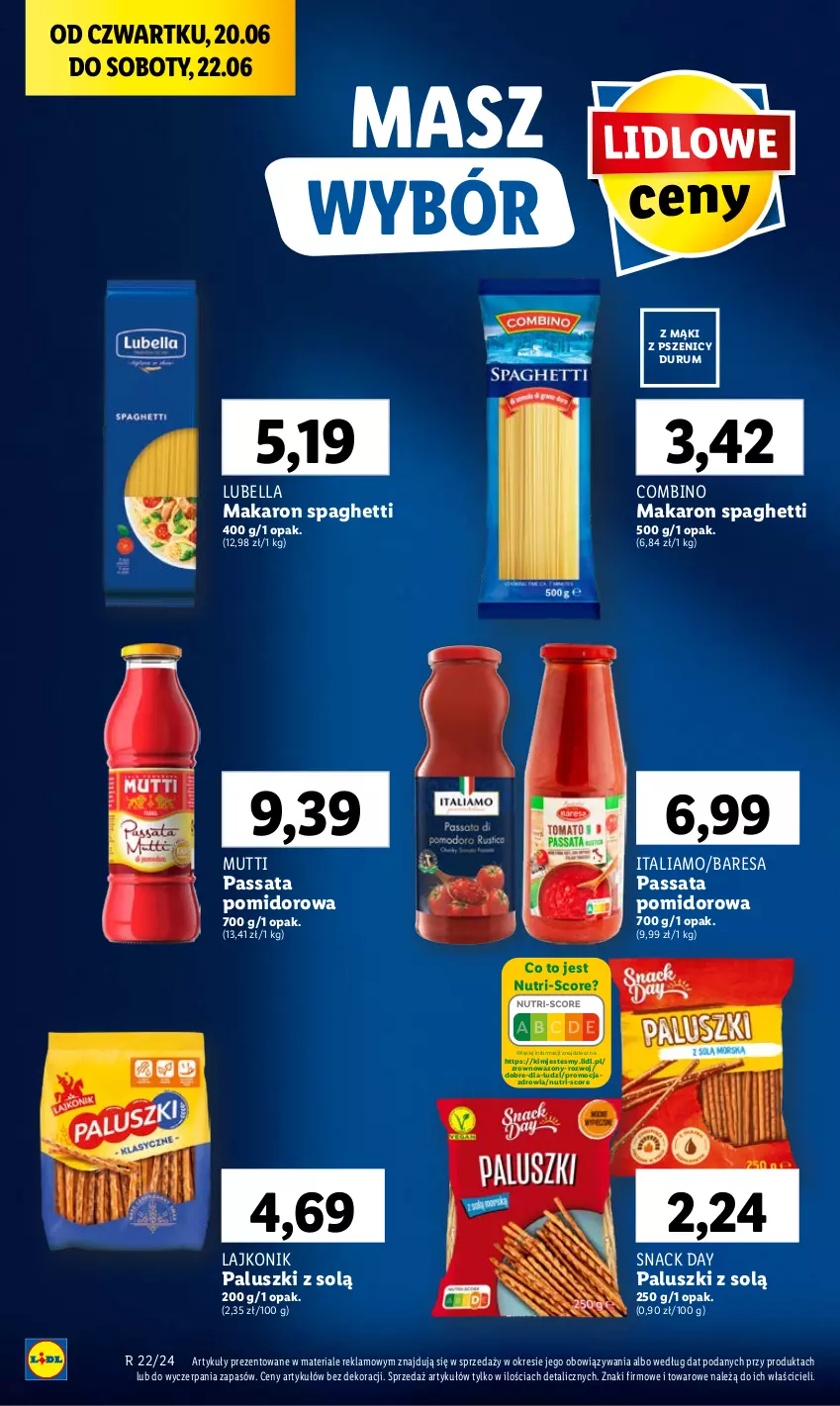 Gazetka promocyjna Lidl - GAZETKA - ważna 20.06 do 22.06.2024 - strona 48 - produkty: Bell, Bella, Lajkonik, Lubella, Makaron, Rum, Spaghetti, Wazon