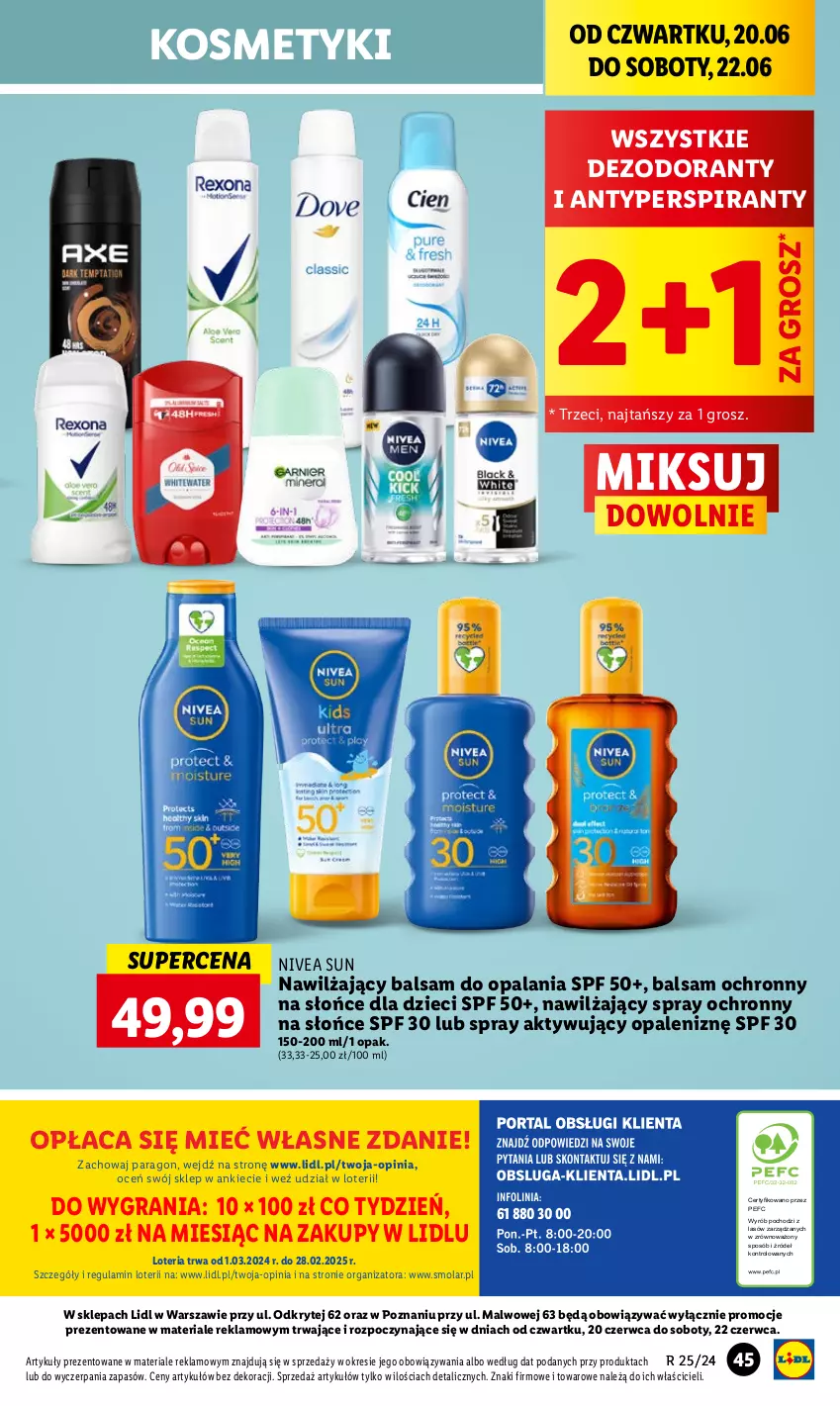 Gazetka promocyjna Lidl - GAZETKA - ważna 20.06 do 22.06.2024 - strona 57 - produkty: Antyperspirant, Dezodorant, Dzieci, Gra, Mola, Nawilżający balsam, Nivea