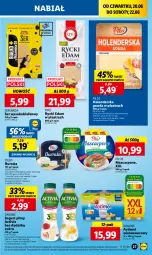 Gazetka promocyjna Lidl - GAZETKA - Gazetka - ważna od 22.06 do 22.06.2024 - strona 33 - produkty: Rycki Edam, Sok, Ser, Danone, Jogurt, Burrata, Actimel, Activia, Mascarpone, Wazon, Pilos, Edam, Gouda, Jogurt pitny