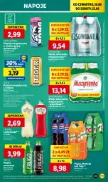 Gazetka promocyjna Lidl - GAZETKA - Gazetka - ważna od 22.06 do 22.06.2024 - strona 39 - produkty: Sok, Mus, 7up, Napój energetyczny, Lemoniada, Kaktus, Mirinda, Napoje, Lack, Pepsi, Tiger, Muszynianka, Limonka, Aronia, Woda mineralna, Arbuz, Woda, Mango, Napój, Cisowianka, Mięta, Magnez