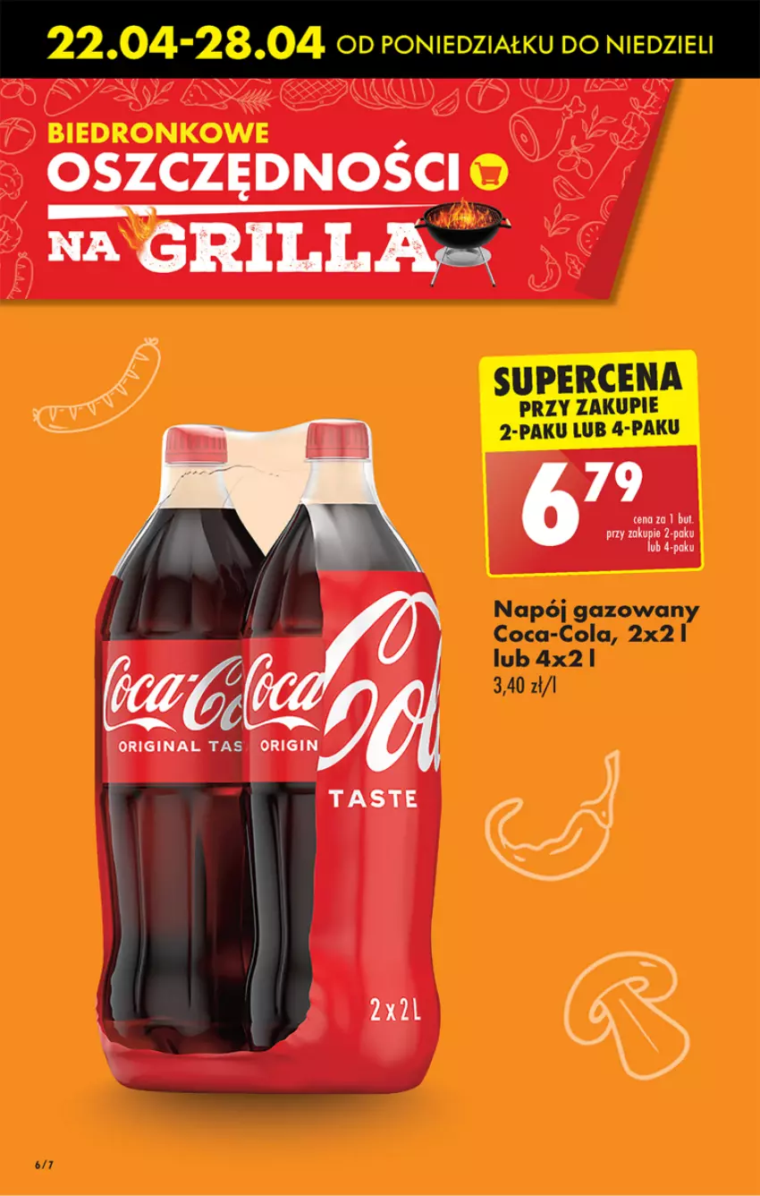 Gazetka promocyjna Biedronka - Od poniedzialku - ważna 22.04 do 27.04.2024 - strona 8 - produkty: Coca-Cola, Napój, Napój gazowany