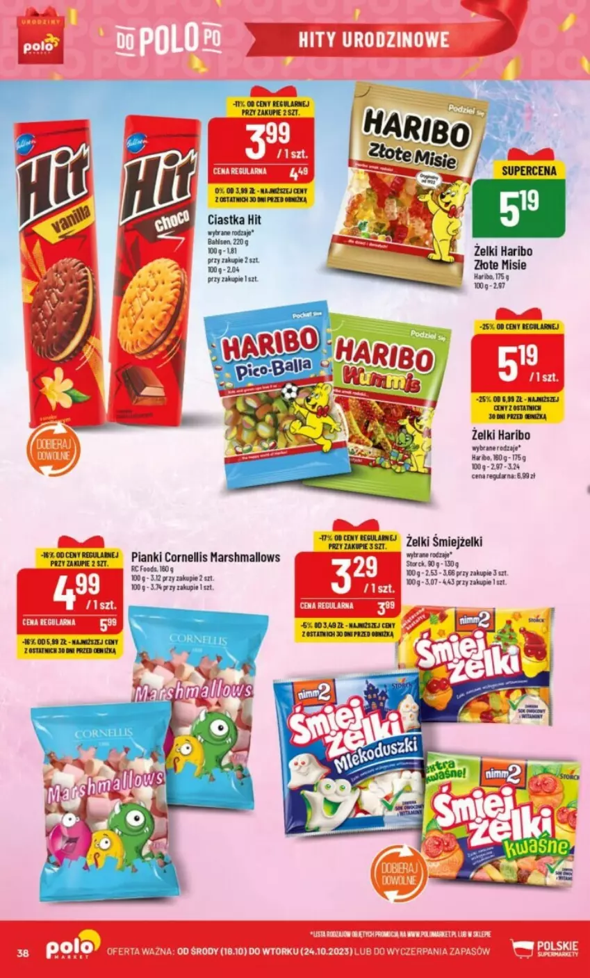 Gazetka promocyjna PoloMarket - ważna 18.10 do 24.11.2023 - strona 32 - produkty: Ciastka, Haribo, Mars, Marshmallows, Tran