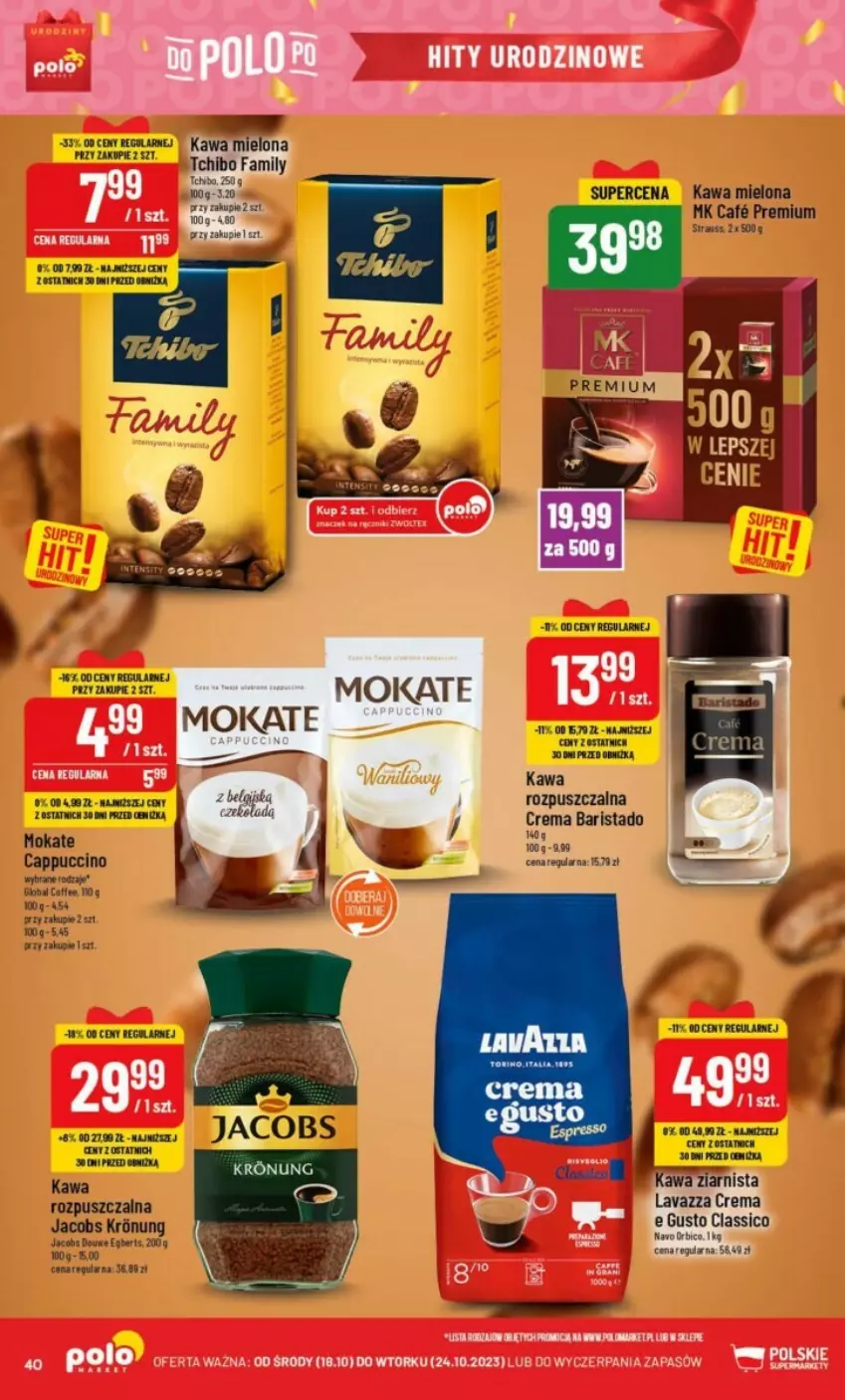 Gazetka promocyjna PoloMarket - ważna 18.10 do 24.11.2023 - strona 35 - produkty: BIC, Cappuccino, Jacobs, Kawa, Kawa mielona, Kawa rozpuszczalna, Kawa ziarnista, Lavazza, Tchibo