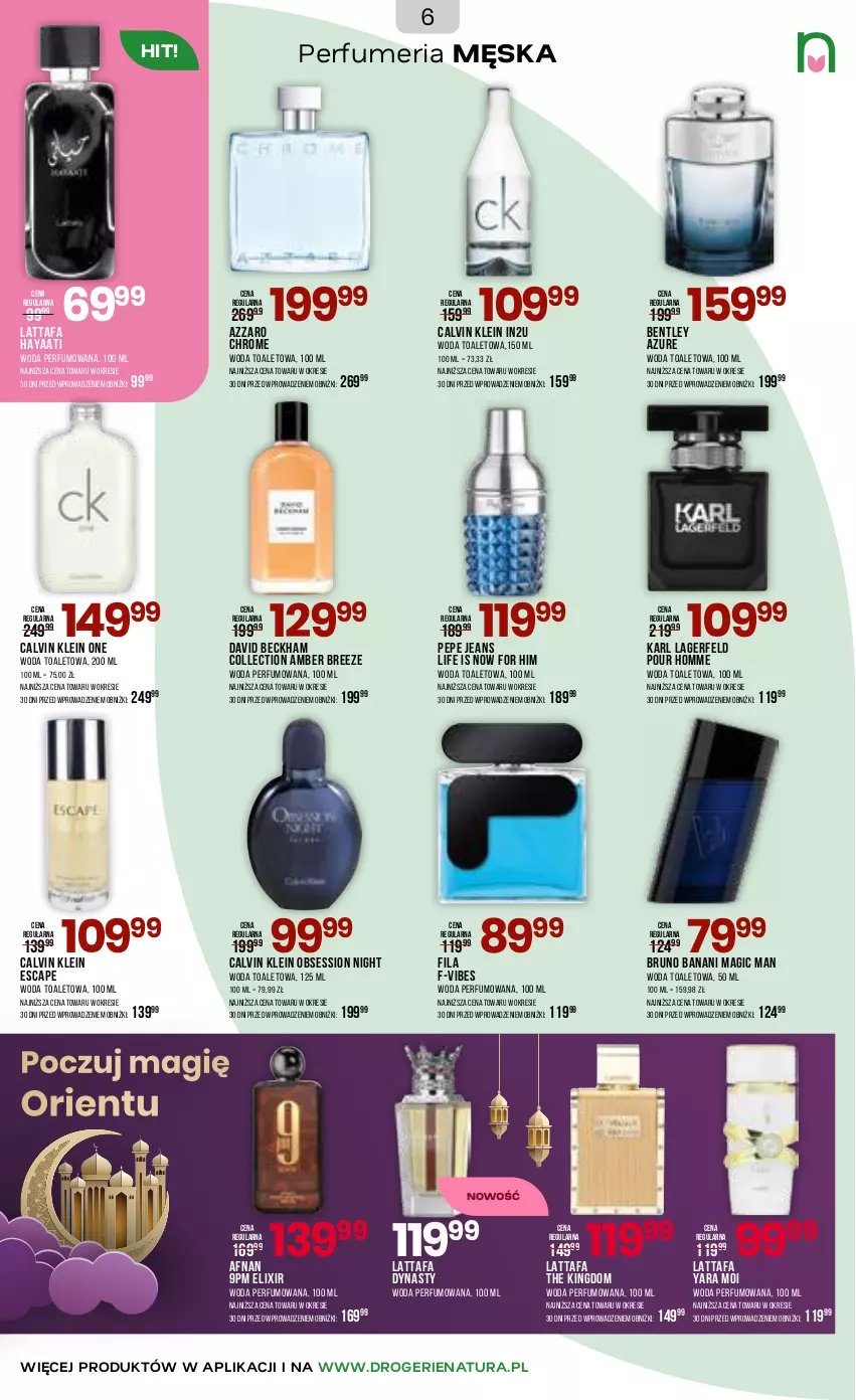 Gazetka promocyjna Drogerie Natura - Gazetka Drogerie Natura - ważna 05.03 do 17.03.2026 - strona 6 - produkty: Azzaro, Bruno Banani, Calvin Klein, David Beckham, Fa, Karl Lagerfeld, Perfum, SESSIO, Woda, Woda perfumowana, Woda toaletowa