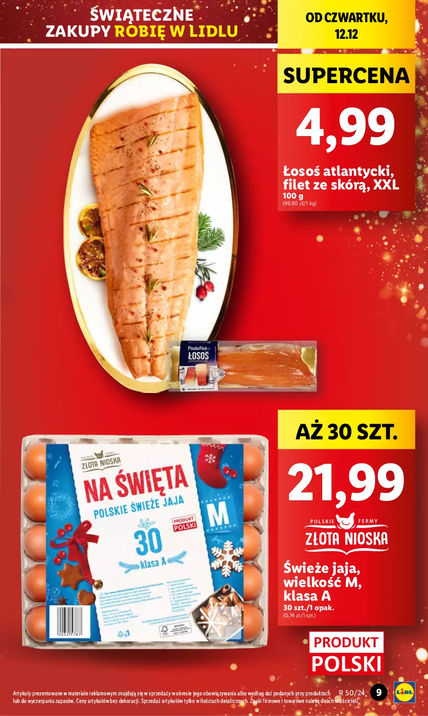 Gazetka promocyjna Lidl - GAZETKA - ważna 12.12 do 15.12.2024 - strona 9 - produkty: Jaja