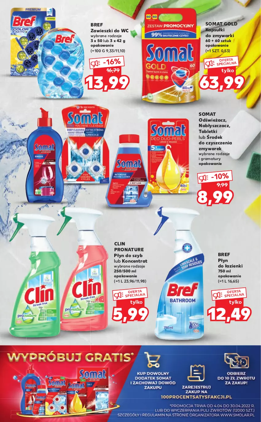 Gazetka promocyjna Kaufland - Oferta ważna  od  31.03.2022 do 13.04.2022 lub do wyczerpania zapasów - ważna 31.03 do 13.04.2022 - strona 2 - produkty: Bref, Clin, Gra, Płyn do szyb, Rama, Somat, Somat gold, Tablet, Zawieszki, Zmywarki