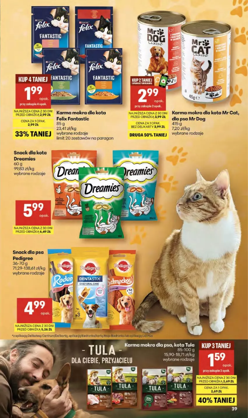 Gazetka promocyjna Delikatesy Centrum - Franczyza DC15 Czwartek - ważna 09.04 do 15.04.2026 - strona 39 - produkty: Fa, Fanta, Felix, Pedigree