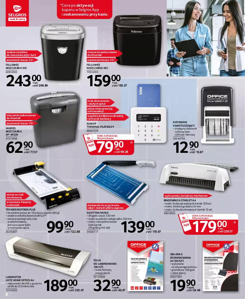 Gazetka promocyjna Selgros - Katalog biuro - ważna 29.04 do 12.05.2021 - strona 4 - produkty: Gra, Kosz, LG, Niszczarka, Papier, Rama, Sok, Tran, Tusz