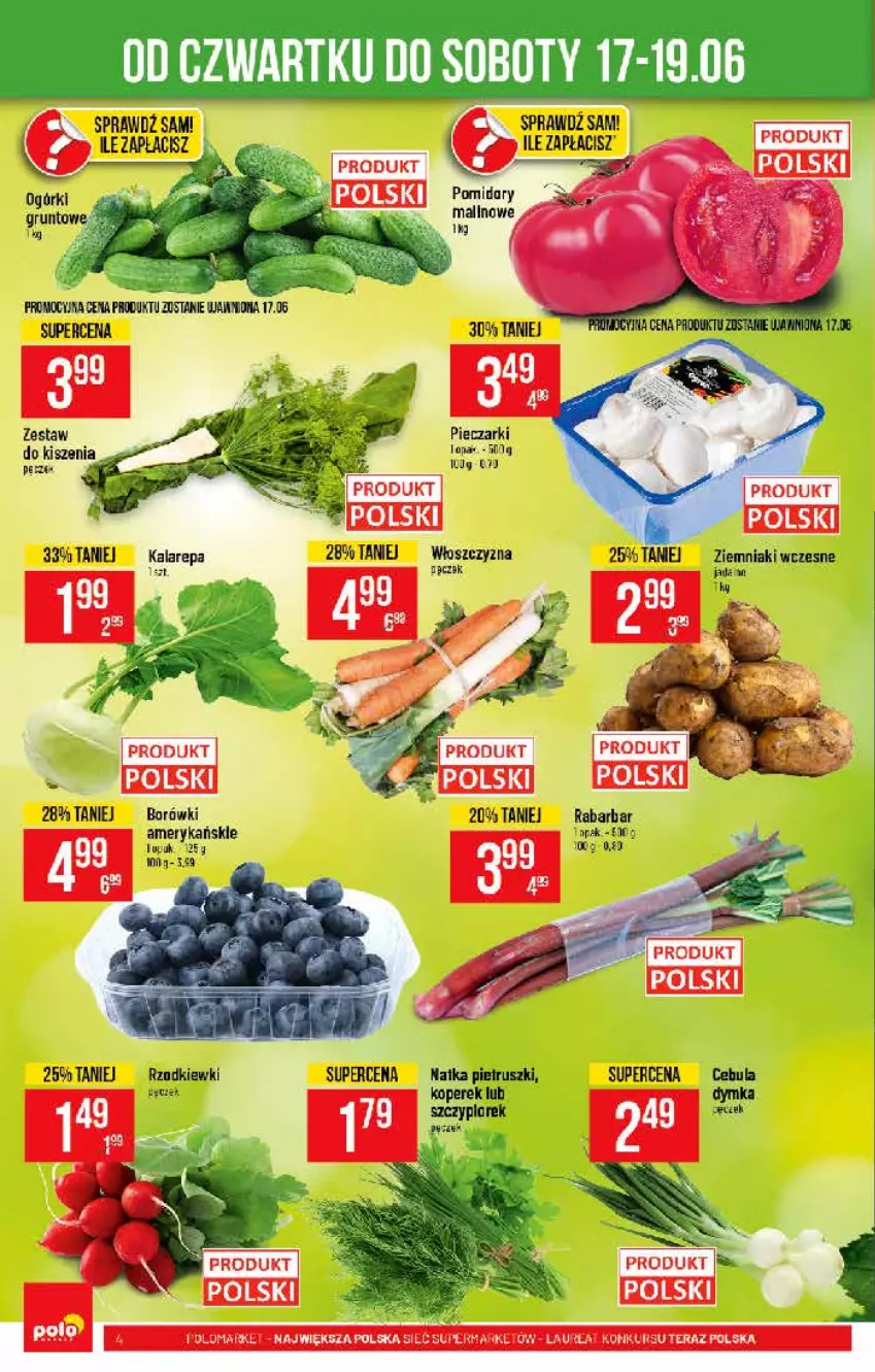 Gazetka promocyjna PoloMarket - Gazetka pomocyjna - ważna 16.06 do 22.06.2021 - strona 4 - produkty: Cebula, Natka pietruszki, Piec, Ziemniaki