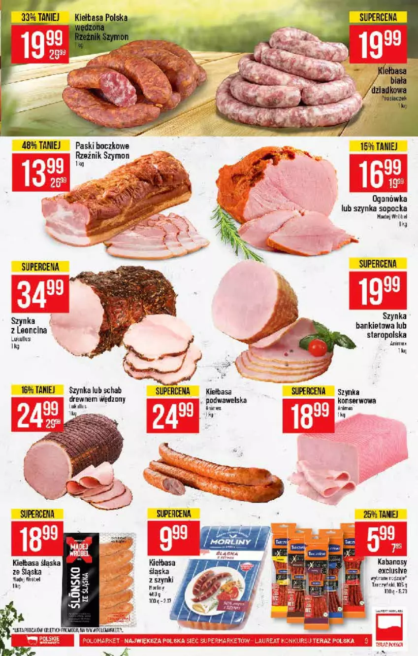 Gazetka promocyjna PoloMarket - Gazetka pomocyjna - ważna 16.06 do 22.06.2021 - strona 9 - produkty: Kiełbasa, Kiełbasa śląska, Ser, Szynka, Wawel