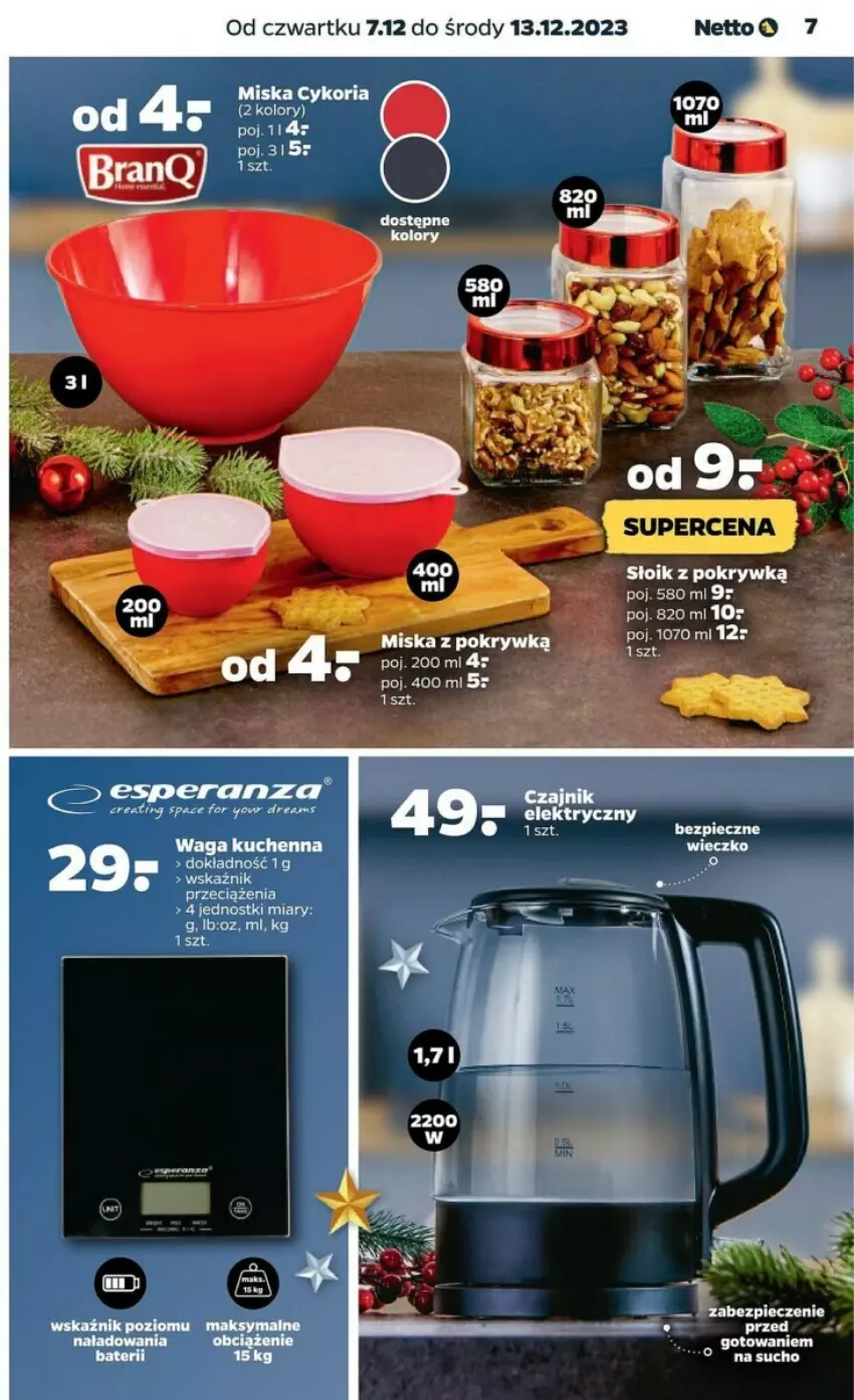 Gazetka promocyjna Netto - ważna 07.12 do 13.12.2023 - strona 8 - produkty: Czajnik, LG, Miska, Piec, Waga