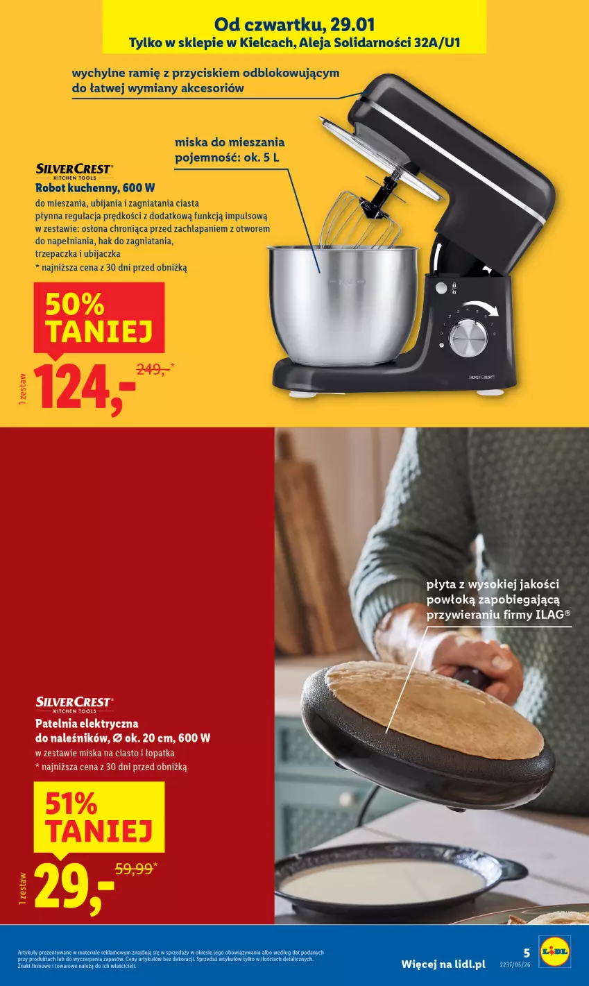 Gazetka promocyjna Lidl - Lidl w Kielcach - ważna 29.01 do 07.02.2026 - strona 5 - produkty: Miska, Patelnia, Silvercrest