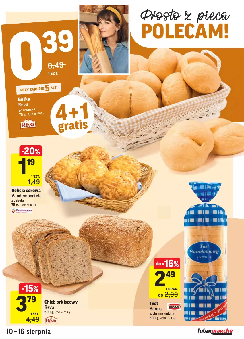 Gazetka promocyjna Intermarche - Gazetka promocyjna - ważna 10.08 do 16.08.2021 - strona 17 - produkty: Bułka, Chleb, Delicja serowa, Gra, Piec, Ser