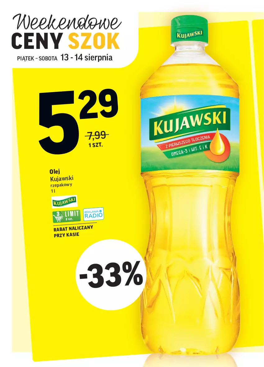 Gazetka promocyjna Intermarche - Gazetka promocyjna - ważna 10.08 do 16.08.2021 - strona 39 - produkty: Kujawski, Olej