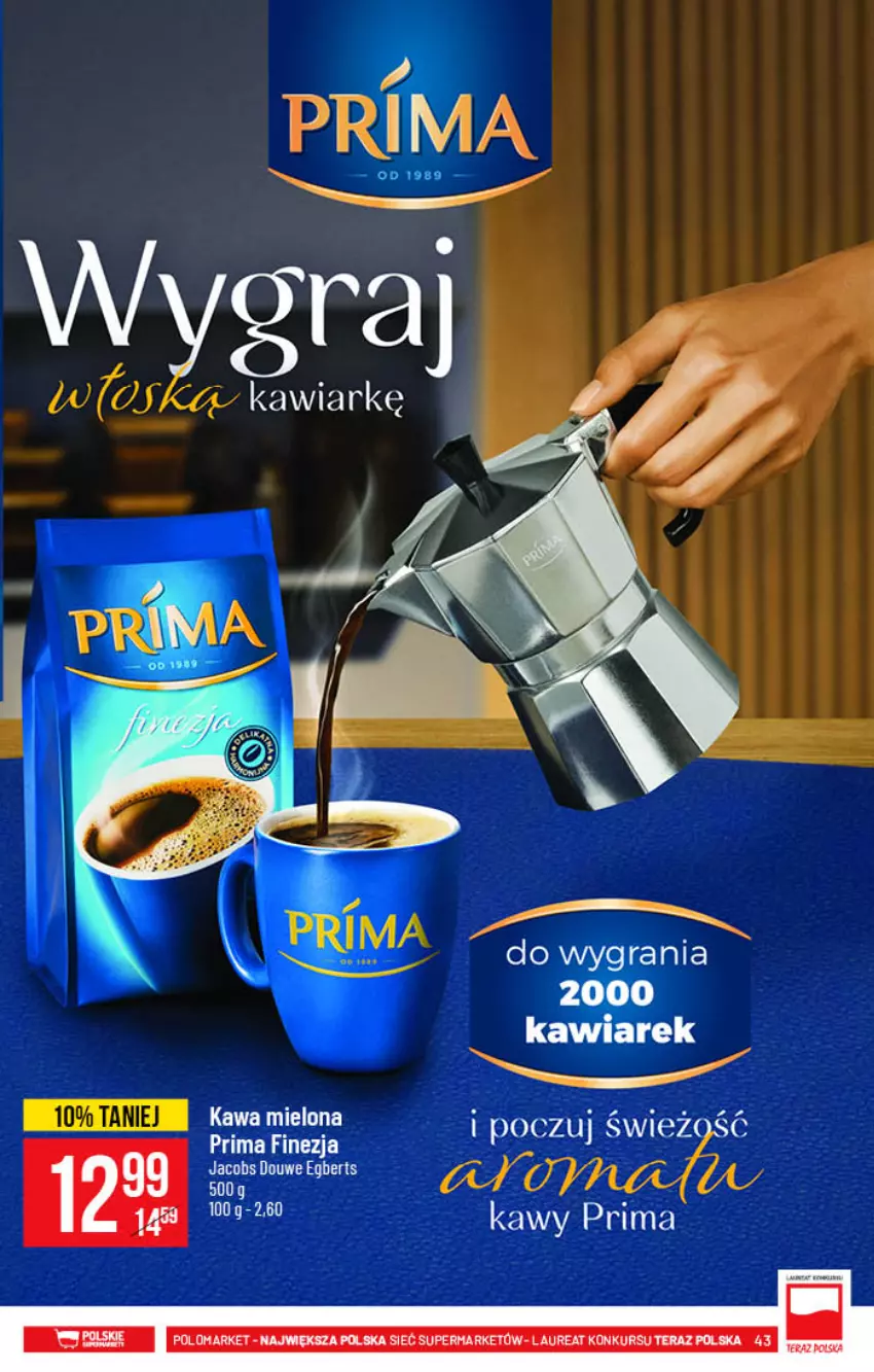 Gazetka promocyjna PoloMarket - Gazetka pomocyjna - ważna 03.11 do 09.11.2021 - strona 43 - produkty: Gra, Jacobs, Laur, Prima, Tera