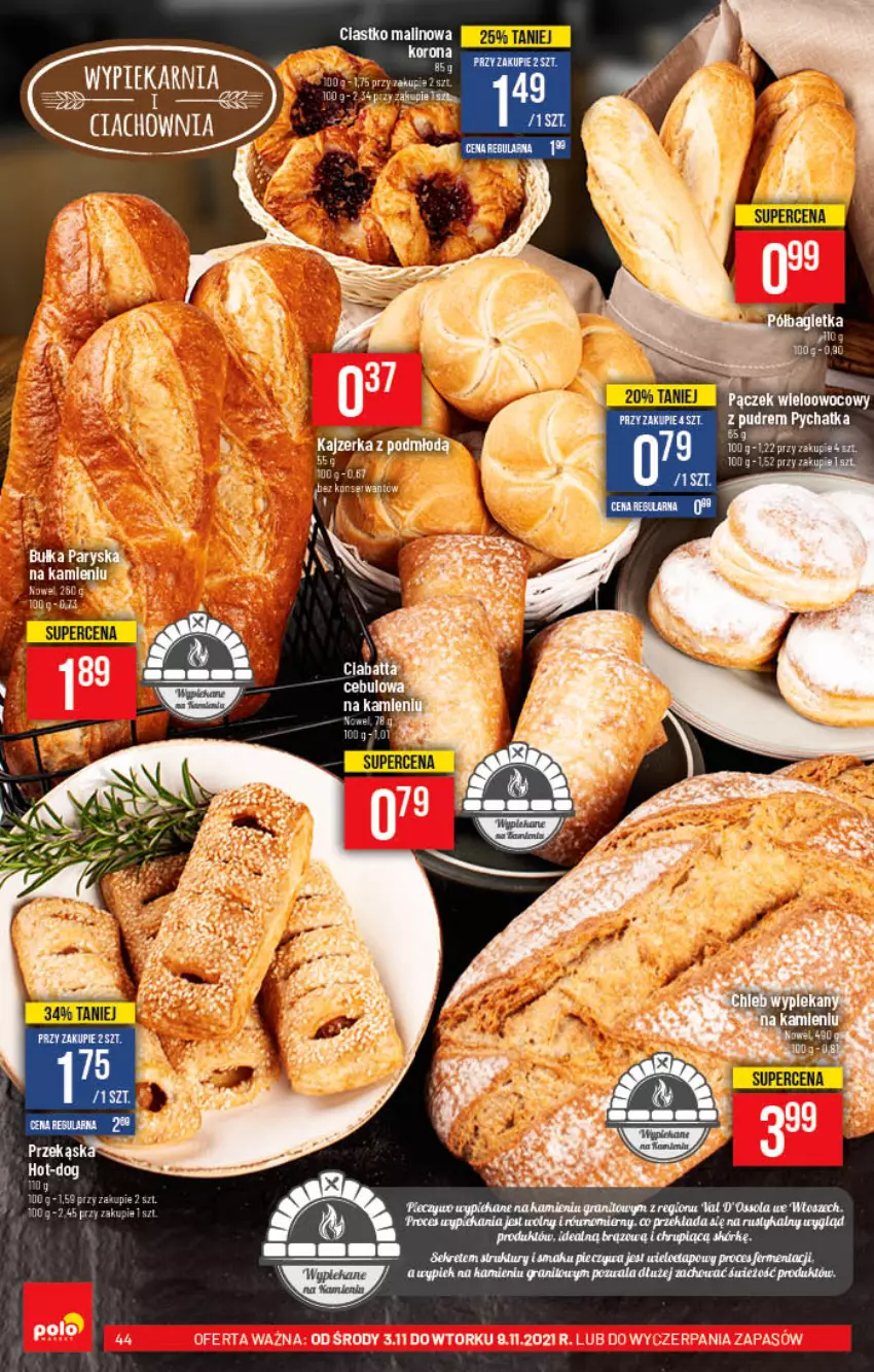 Gazetka promocyjna PoloMarket - Gazetka pomocyjna - ważna 03.11 do 09.11.2021 - strona 44 - produkty: Ciabatta, Top