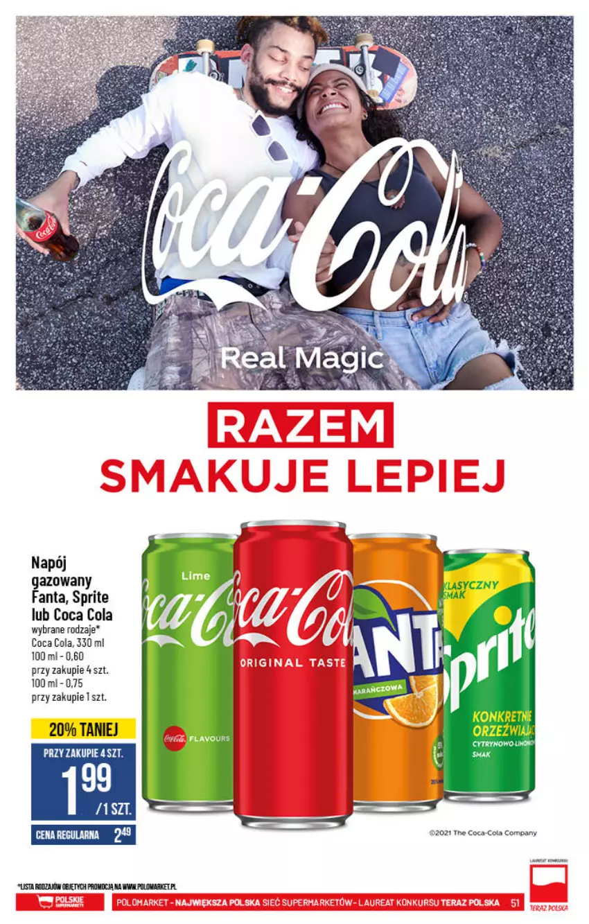 Gazetka promocyjna PoloMarket - Gazetka pomocyjna - ważna 03.11 do 09.11.2021 - strona 51 - produkty: Fa, Fanta, Kret, Napój, Napój gazowany, Sprite