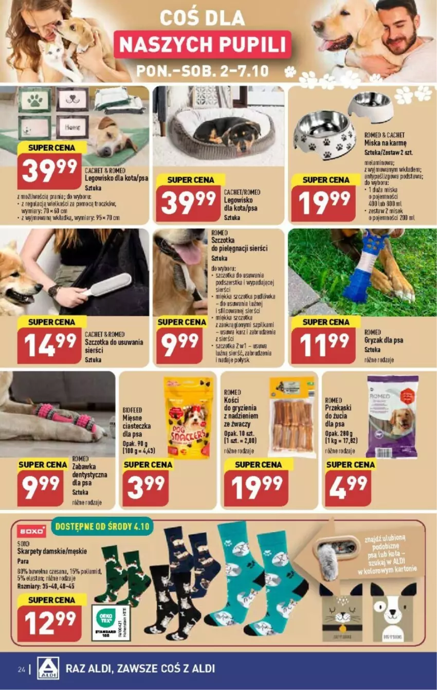 Gazetka promocyjna Aldi - ważna 02.10 do 07.10.2023 - strona 17 - produkty: Gry, Karp, LEGO, Legowisko, Miska, Sok, Szczotka, Wełna