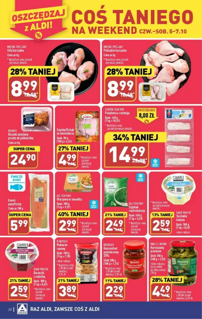 Gazetka promocyjna Aldi - ważna 02.10 do 07.10.2023 - strona 21 - produkty: All Seasons, Boczek, Buraczki, Krakus, Mięsne specjały, Mintaj, Polędwica, Por