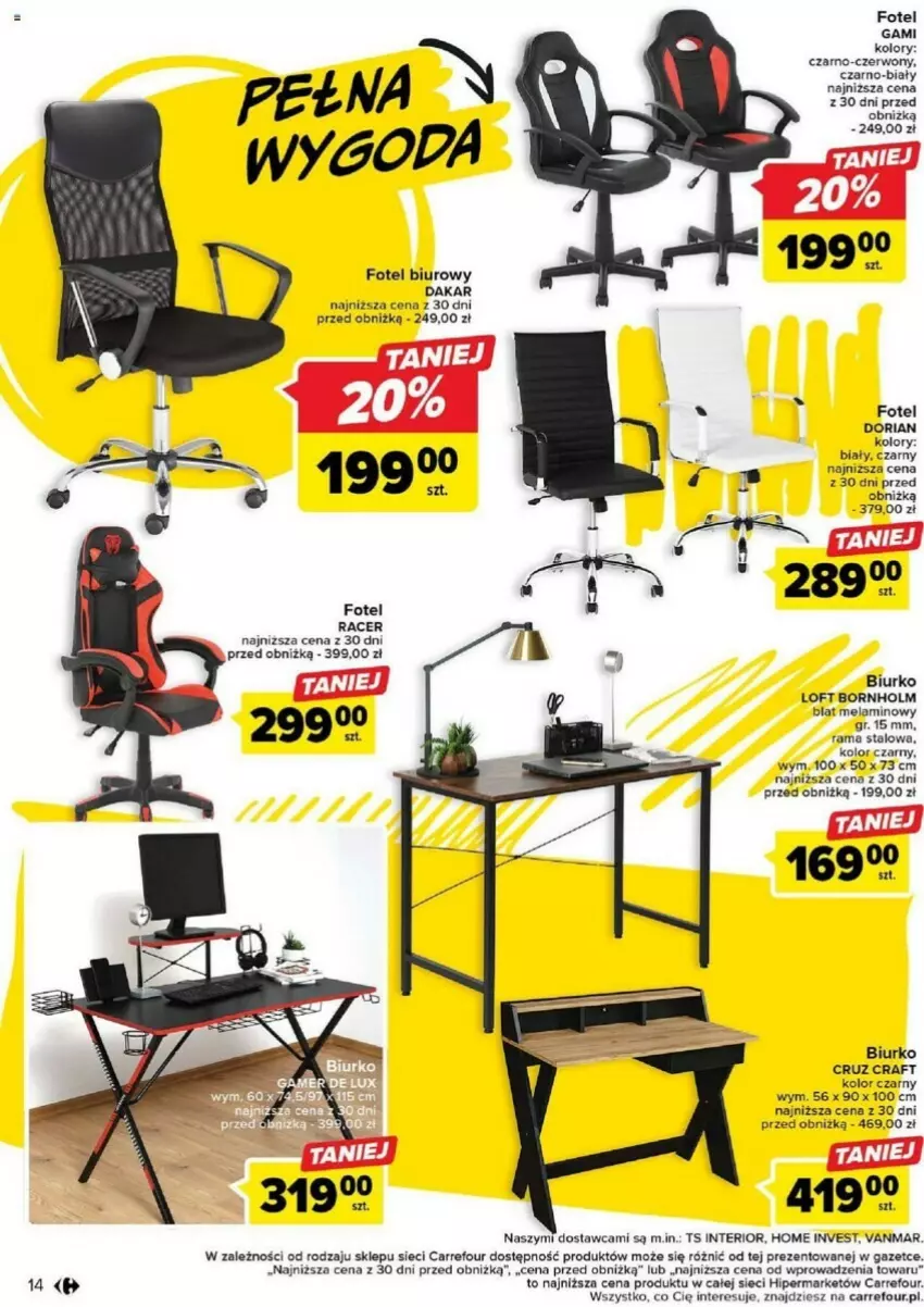 Gazetka promocyjna Carrefour - ważna 08.08 do 19.08.2023 - strona 6 - produkty: Acer, Biurko, Biuro, Fotel, Rama