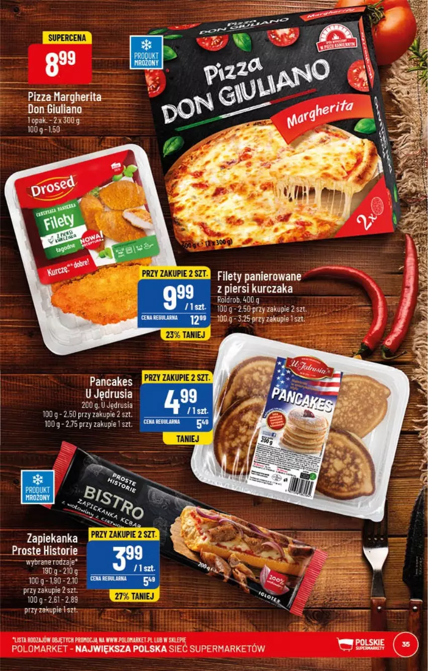 Gazetka promocyjna PoloMarket - Gazetka pomocyjna - ważna 18.01 do 24.01.2022 - strona 35 - produkty: Kurczak, Pizza, Pizza margherita, Zapiekanka