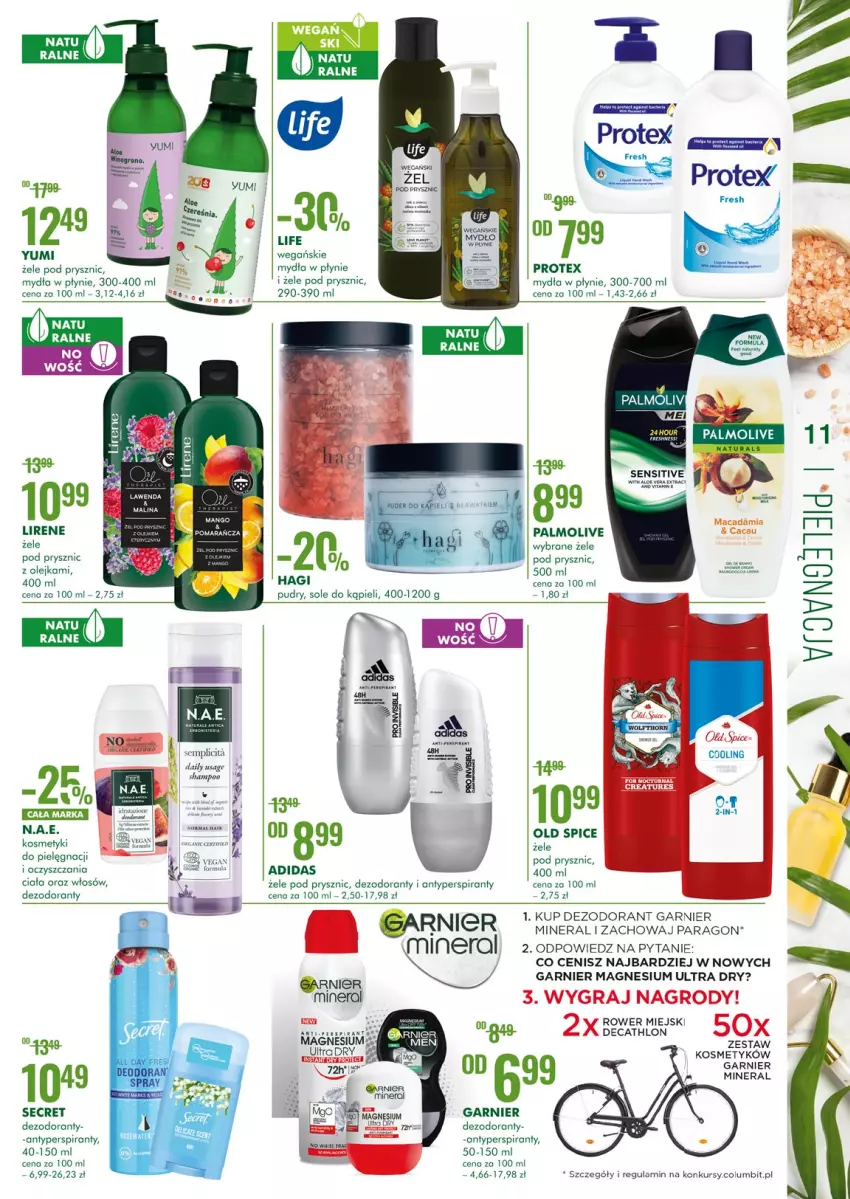 Gazetka promocyjna Super Pharm - Gazetka - ważna 16.09 do 29.09.2021 - strona 11 - produkty: Adidas, Antyperspirant, Dezodorant, Garnier, Lirene, Mango, Old Spice, Olej, Palmolive, Rower