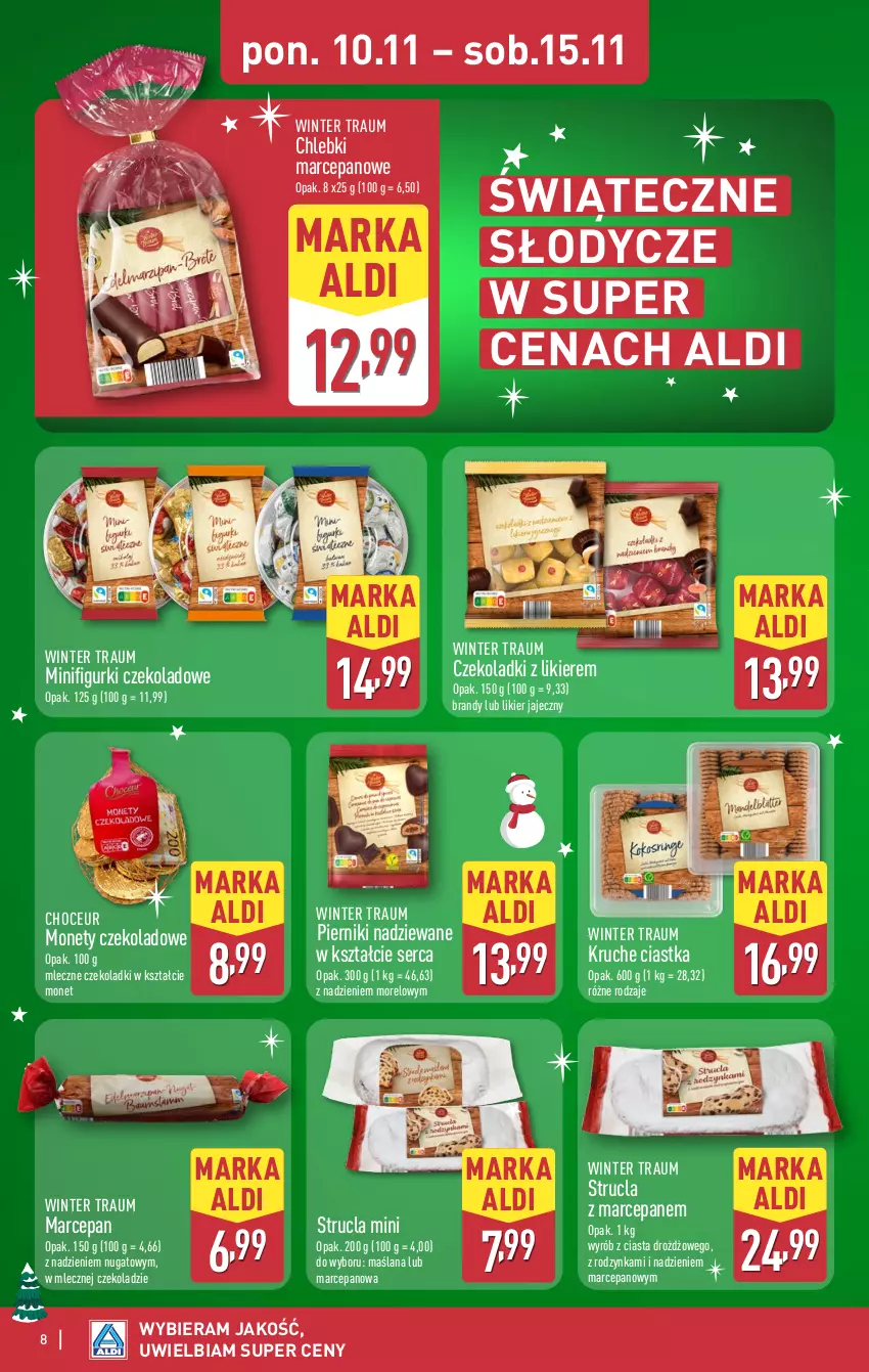 Gazetka promocyjna Aldi - Oferta weekendowa - ważna 13.11 do 15.11.2025 - strona 8 - produkty: Brandy, Chleb, Ciastka, LANA, Likier, Likier jajeczny, Piernik, Ser, Strucla, Strucla z marcepanem