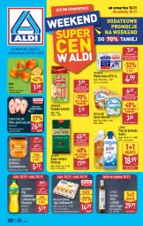 Gazetka promocyjna Aldi - Oferta weekendowa - Gazetka - ważna od 15.11 do 15.11.2025 - strona 1 - produkty: Kurczak, Parówki sokoliki, Kujawski, Sok, Ser, Gin, Gra, Sokołów, Jaja, Parówki, Kawa mielona, Kawa, Kaki, Konfitura, Serek, Płyn do płukania, Hochland, POLMLEK, Jacobs, Masło, Olej, Almette, Lenor