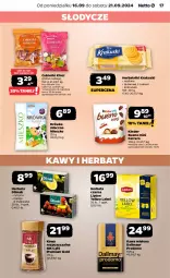 Gazetka promocyjna Netto - Artykuły spożywcze - Gazetka - ważna od 21.09 do 21.09.2024 - strona 17 - produkty: Krakus, Kawa rozpuszczalna, Ser, Cukier, Kinder Bueno, Dallmayr, Kawa mielona, Kawa, Dilmah, Herbata czarna, Herbatniki, Lipton, Ferrero, Deser, Cukierki, Herbata, Mango, Krakuski, Kinder, Kokos