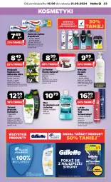 Gazetka promocyjna Netto - Artykuły spożywcze - Gazetka - ważna od 21.09 do 21.09.2024 - strona 23 - produkty: Naturell, Palmolive, Listerine, Aquafresh, Dezodorant, Mleczko do ciała, Pasta do zębów, Schwarzkopf, Taft, Mleczko, Płyn do płukania, Ziaja, Podpaski, Lakier do włosów, Antyperspirant, Lakier, Naturella, Mleko