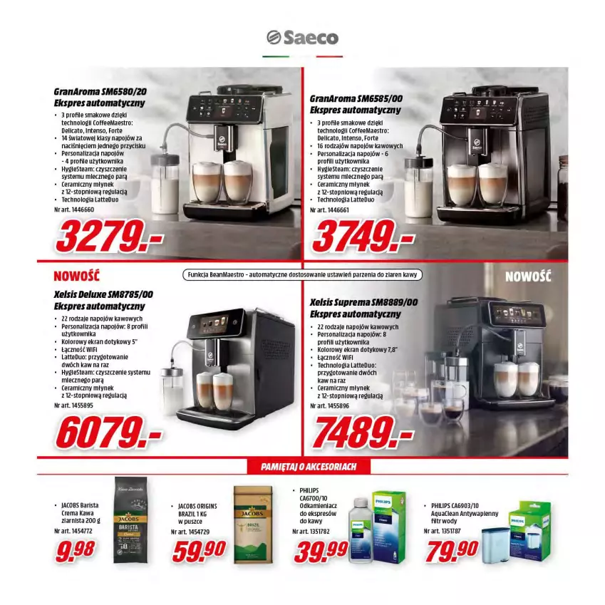 Gazetka promocyjna Media Markt - Gazetka Media Markt - ważna 01.12 do 24.12.2021 - strona 23 - produkty: Gin, Gra, Jacobs, Kawa, Kawa ziarnista, Młynek, Odkamieniacz, Philips, Top