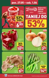 Gazetka promocyjna Aldi - Pełna oferta - Gazetka - ważna od 01.06 do 01.06.2024 - strona 2 - produkty: Cebula, Warzywa, Papryka czerwona, Papryka, Owoce, Pomidory, Boczniak