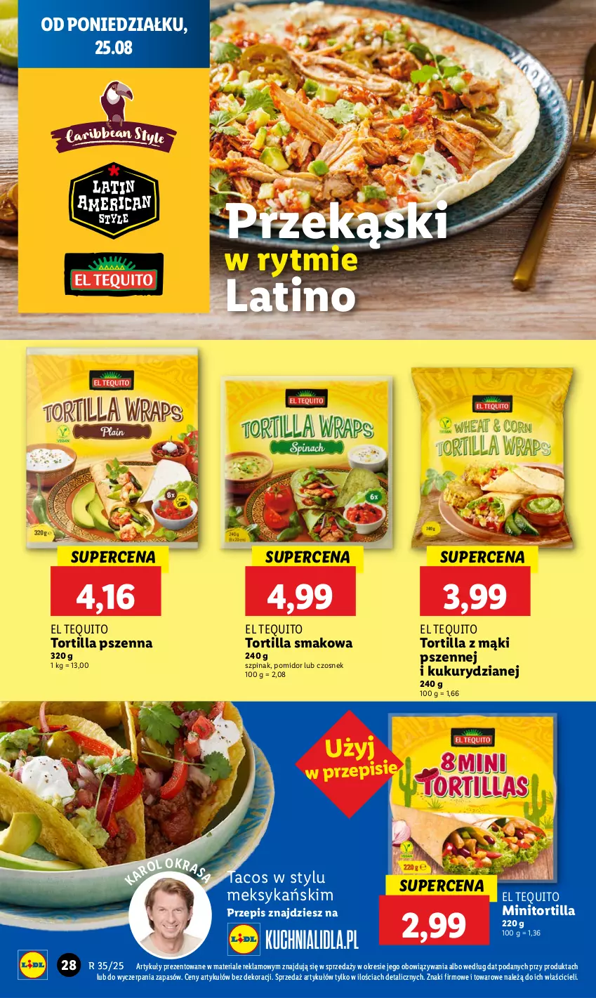 Gazetka promocyjna Lidl - GAZETKA - ważna 25.08 do 27.08.2025 - strona 32 - produkty: Czosnek, Szpinak, Tortilla