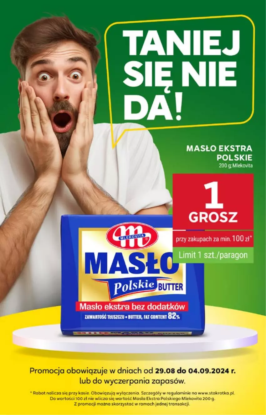 Gazetka promocyjna Stokrotka - Supermarket - ważna 29.08 do 04.09.2024 - strona 2 - produkty: Masło, Mleko, Mlekovita