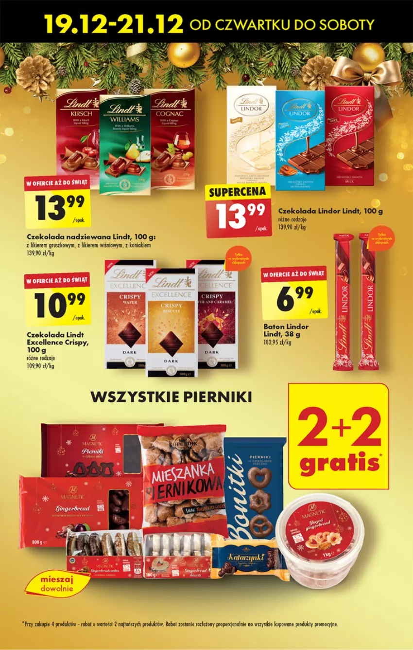 Gazetka promocyjna Biedronka - Od czwartku - ważna 19.12 do 25.12.2024 - strona 54 - produkty: Baton, Czekolada, Czekolada nadziewana, Gra, Likier, Lindt, Por