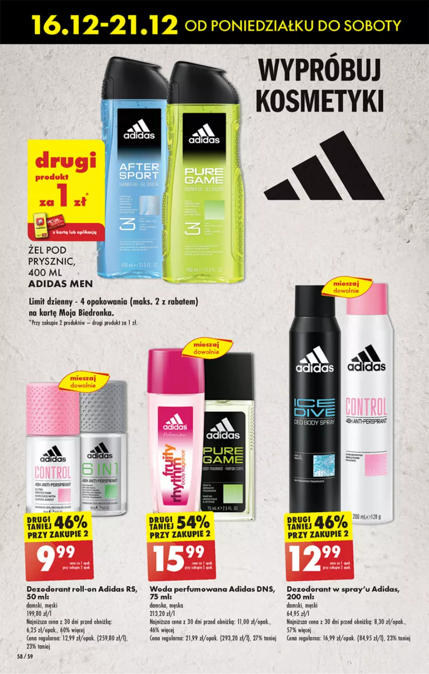 Gazetka promocyjna Biedronka - Od czwartku - ważna 19.12 do 25.12.2024 - strona 69 - produkty: Adidas, Dezodorant, Dron, Fa, Perfum, Saga