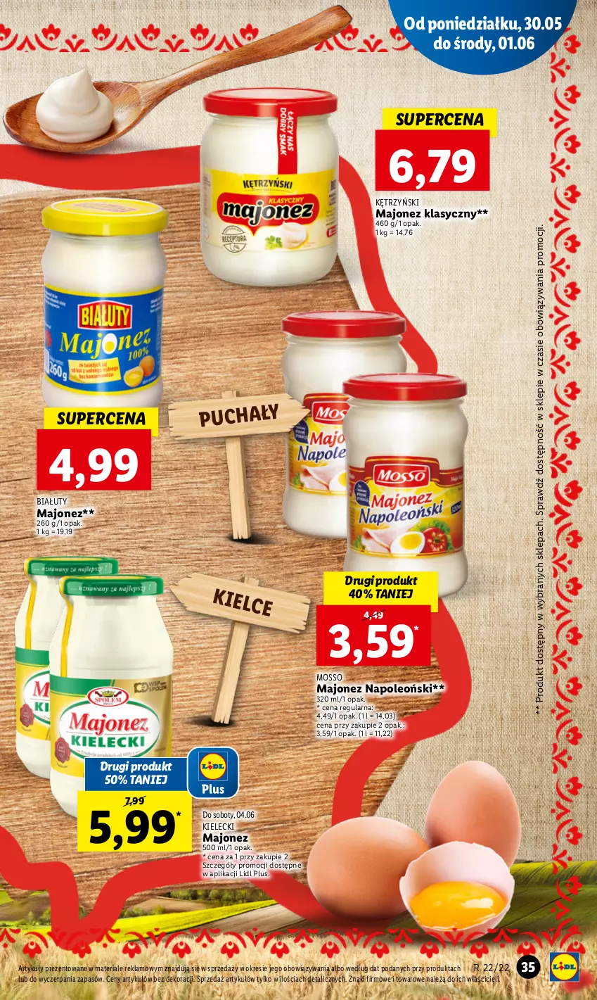 Gazetka promocyjna Lidl - GAZETKA - ważna 30.05 do 01.06.2022 - strona 35 - produkty: Majonez, Oleo