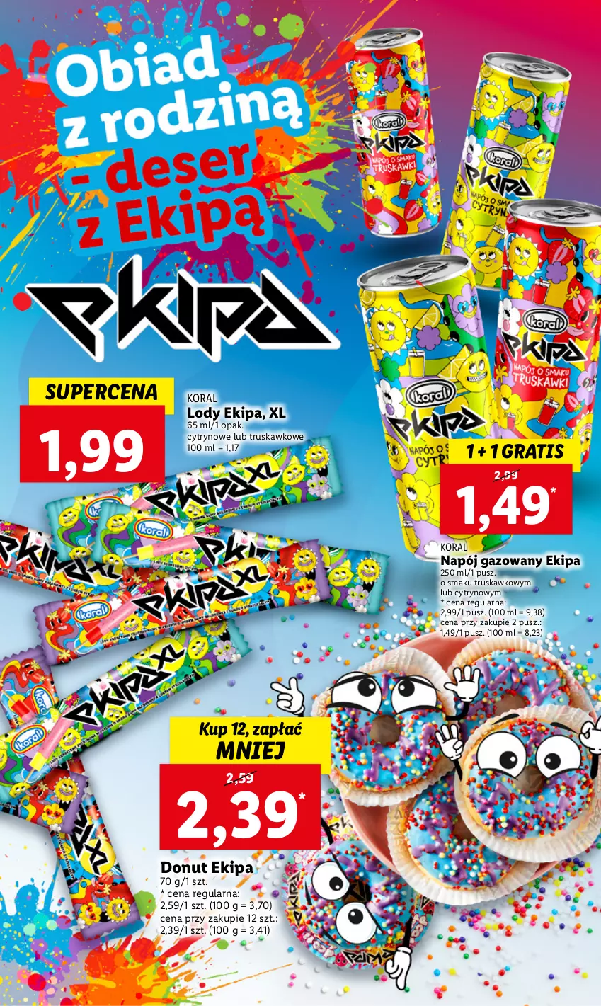 Gazetka promocyjna Lidl - GAZETKA - ważna 30.05 do 01.06.2022 - strona 65 - produkty: Donut, Gra, Lody, Napój, Napój gazowany