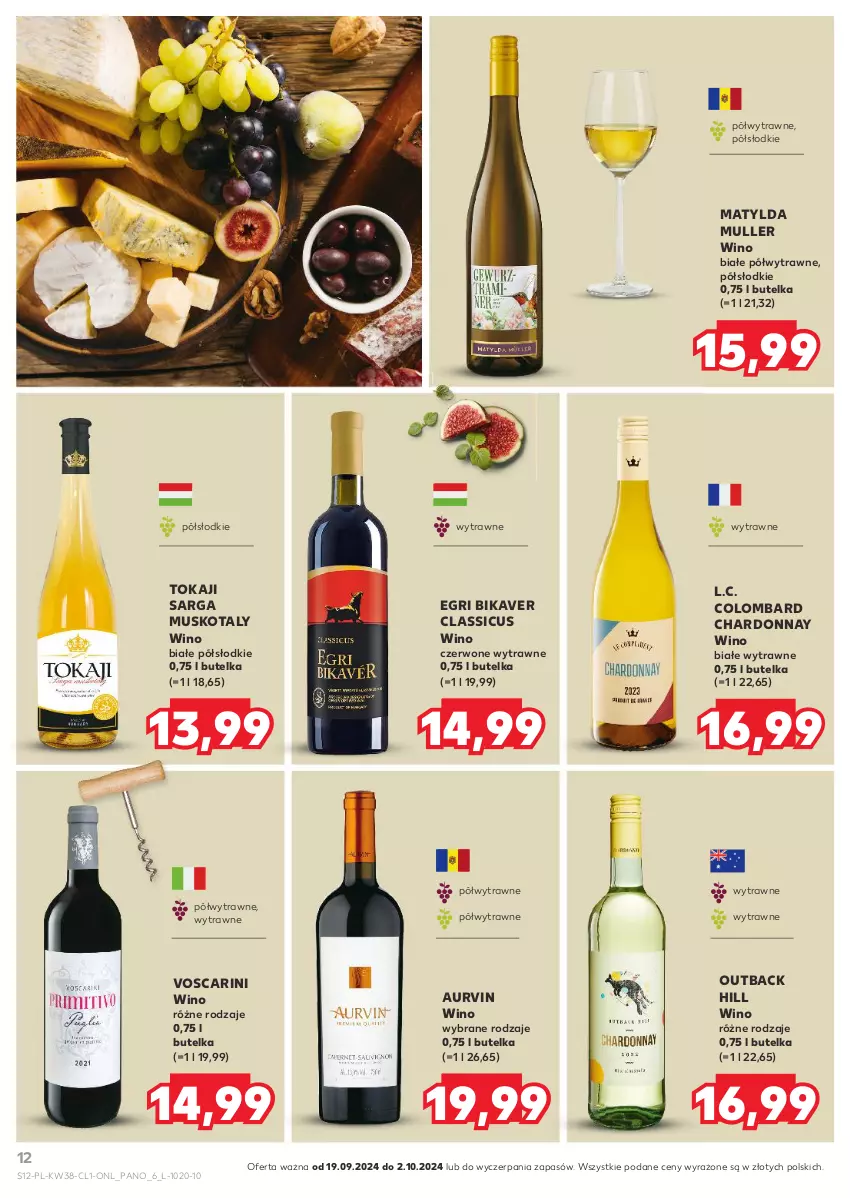 Gazetka promocyjna Kaufland - Barek Kauflandu - ważna 19.09 do 02.10.2024 - strona 12 - produkty: Chardonnay, Mus, Tokaji, Wino, Wino białe