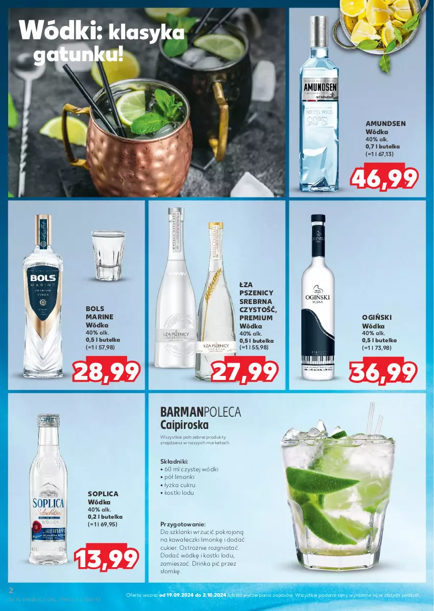 Gazetka promocyjna Kaufland - Barek Kauflandu - ważna 19.09 do 02.10.2024 - strona 2 - produkty: Amundsen, Bols, Cukier, Inka, Kawa, Lanki, Ogiński, Soplica, Wódka