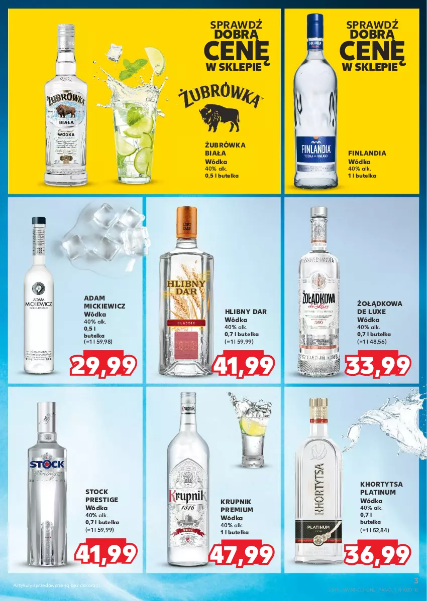 Gazetka promocyjna Kaufland - Barek Kauflandu - ważna 19.09 do 02.10.2024 - strona 3 - produkty: Finlandia, Krupnik, Stock, Wódka