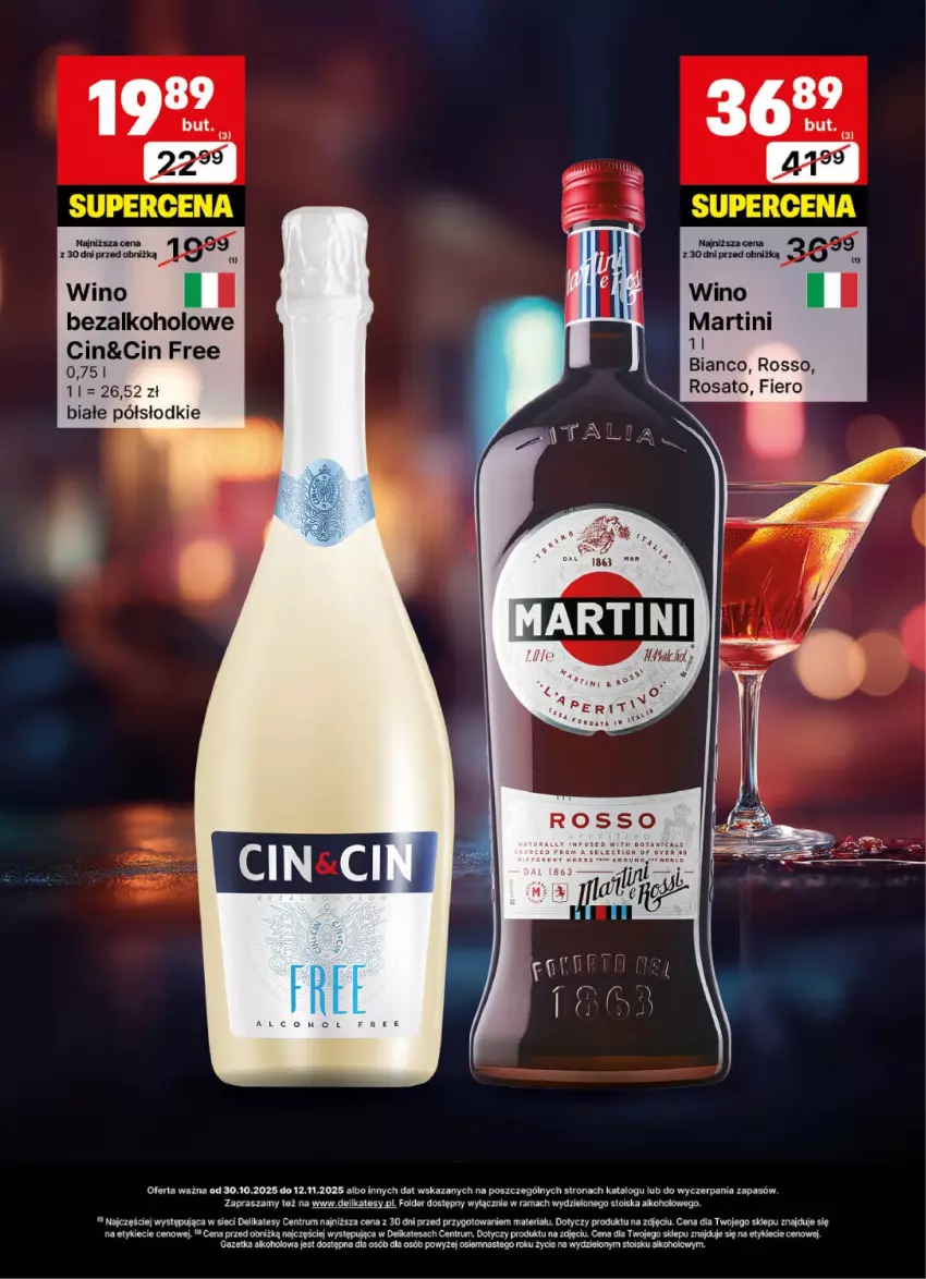 Gazetka promocyjna Delikatesy Centrum - Delibarek DC44-DC45 - ważna 30.10 do 12.11.2025 - strona 8 - produkty: Martini, Rama, Rum, Wino