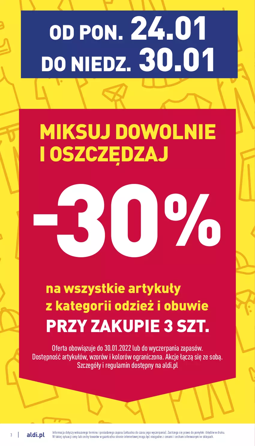 Gazetka promocyjna Aldi - Katalog Moda i Dom - ważna 24.01 do 30.01.2022 - strona 3 - produkty: Gra, Obuwie