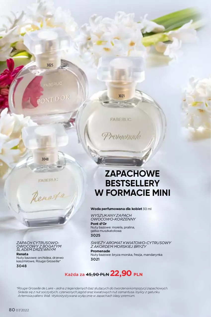 Gazetka promocyjna Faberlic - ważna 25.04 do 15.05.2022 - strona 80 - produkty: Bryza, Gałka, Morela, Mus, Nuty, Perfum, Woda, Woda perfumowana