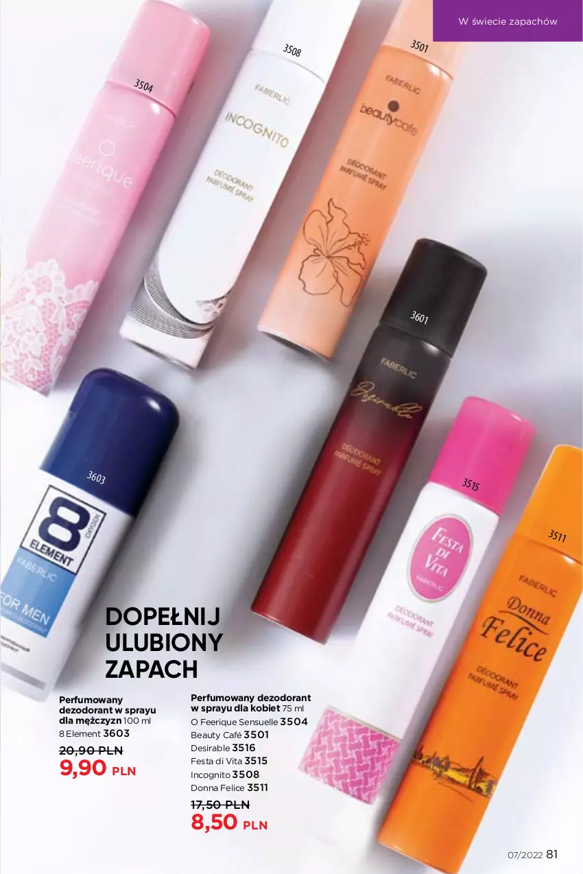 Gazetka promocyjna Faberlic - ważna 25.04 do 15.05.2022 - strona 81 - produkty: Dezodorant, Perfum