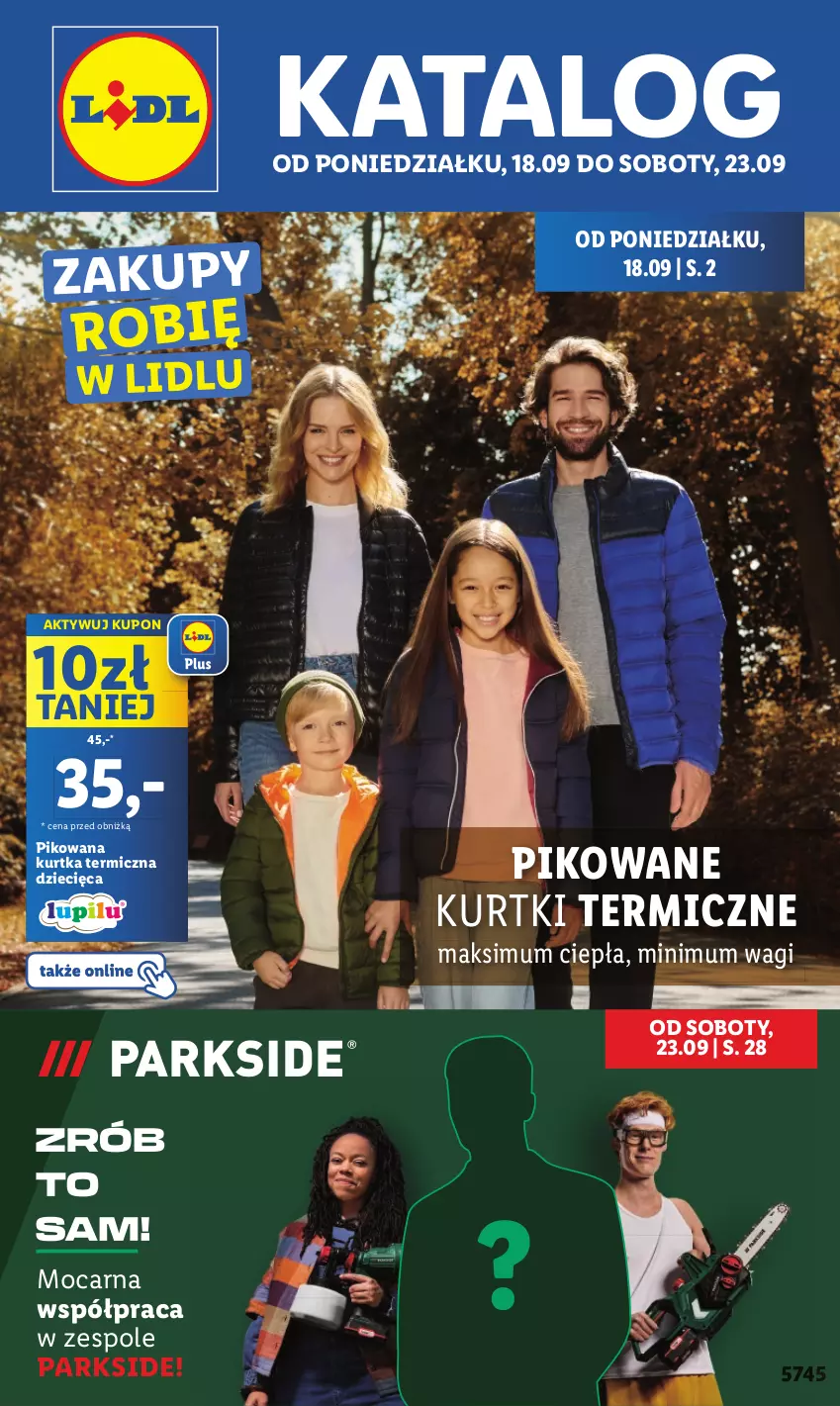 Gazetka promocyjna Lidl - GAZETKA - ważna 18.09 do 23.09.2023 - strona 1 - produkty: Dzieci, Kurtka, Parkside, Wagi