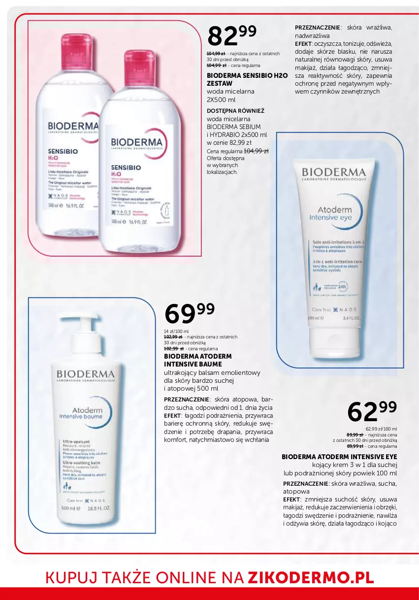 Gazetka promocyjna Ziko - Gazetka Ziko Dermo - ważna 10.07 do 23.07.2025 - strona 22 - produkty: Atoderm, Bioderma, Makijaż, Top, Wagi, Woda, Woda micelarna