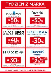 Gazetka promocyjna Ziko - Gazetka Ziko Dermo - Gazetka - ważna od 23.07 do 23.07.2025 - strona 30 - produkty: Ser, Mus, Bioderma, La Roche-Posay, Urgo, Nuxe, Mustela, Lipikar, Atoderm